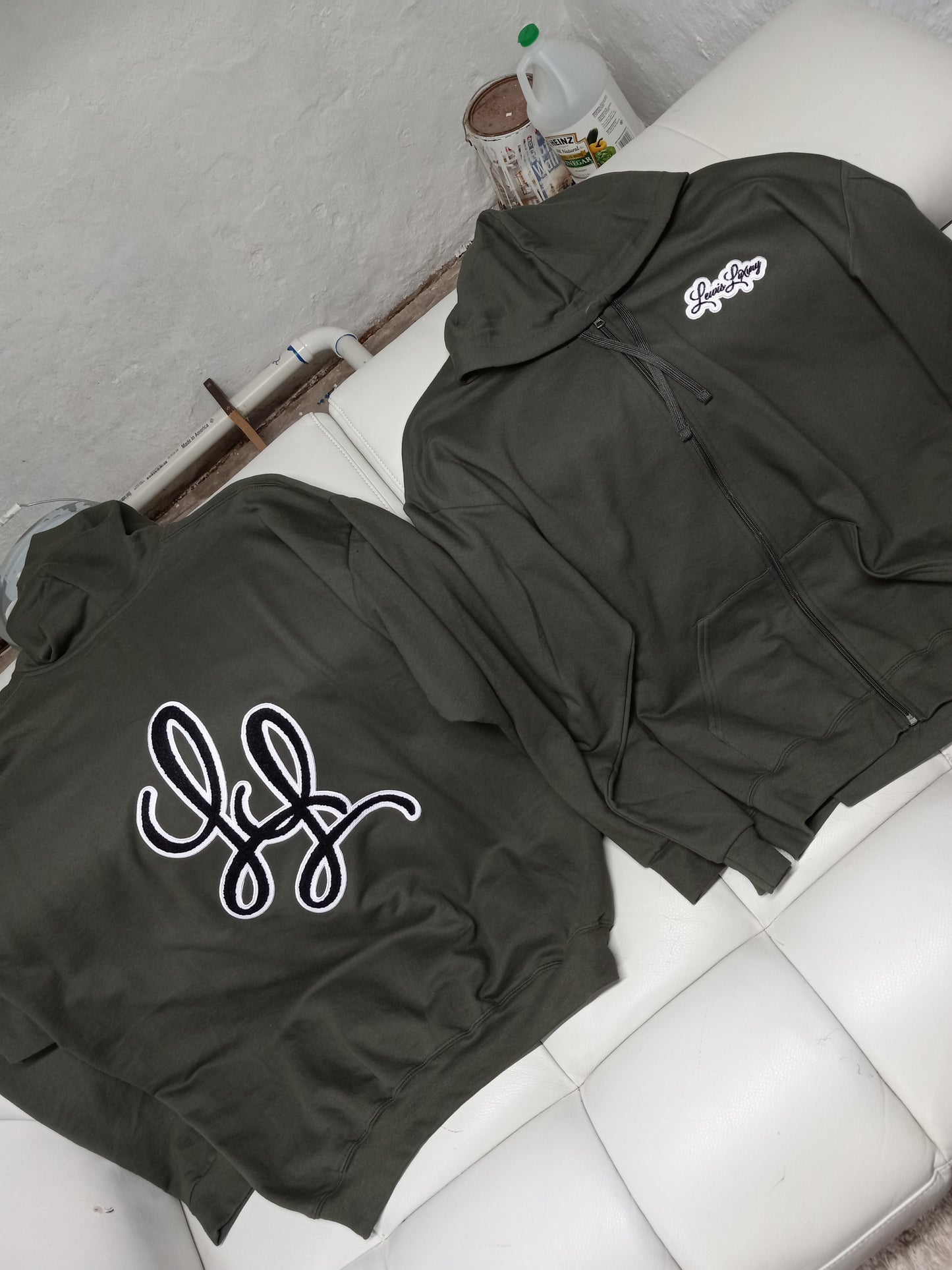 Original Lewis Luxury Hoodie "Olive Green"
